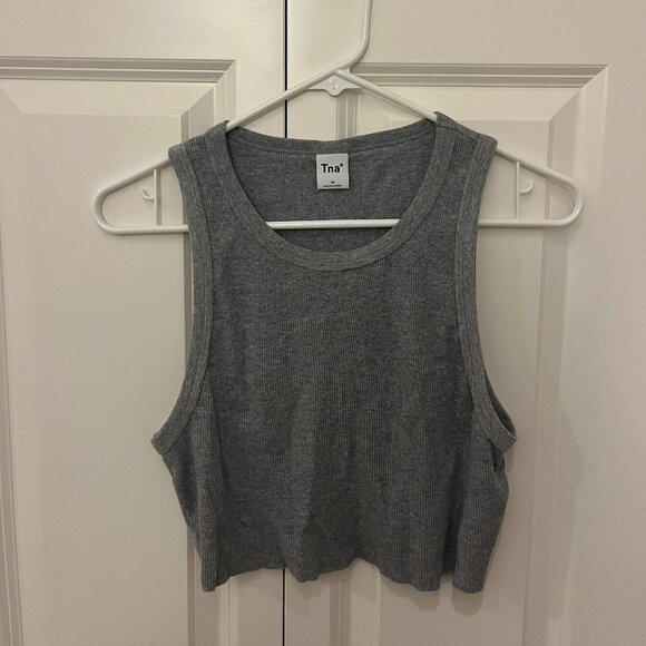 aritzia Tops - Aritzia Cropped Ribbed Racerback Tank